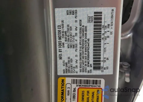 2023 Ford Bronco Sport Big Bend from USA, damaged, VIN 3FMCR9B60PRD44748